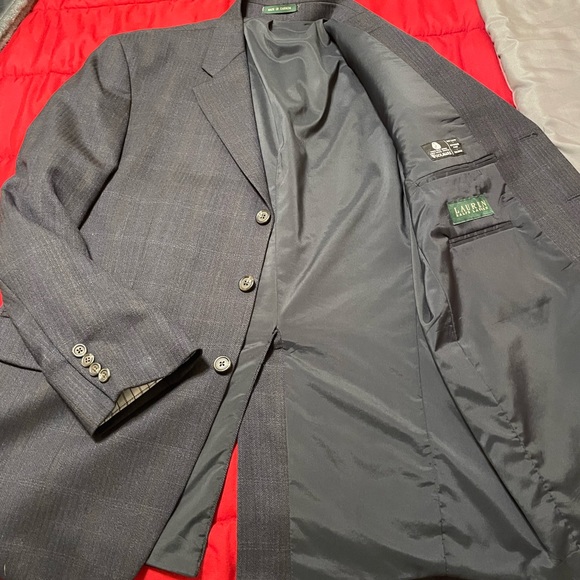 Men’s Ralph Lauren Wool Sport Coat / Blazer size 42R color dark grey. - Picture 6 of 11